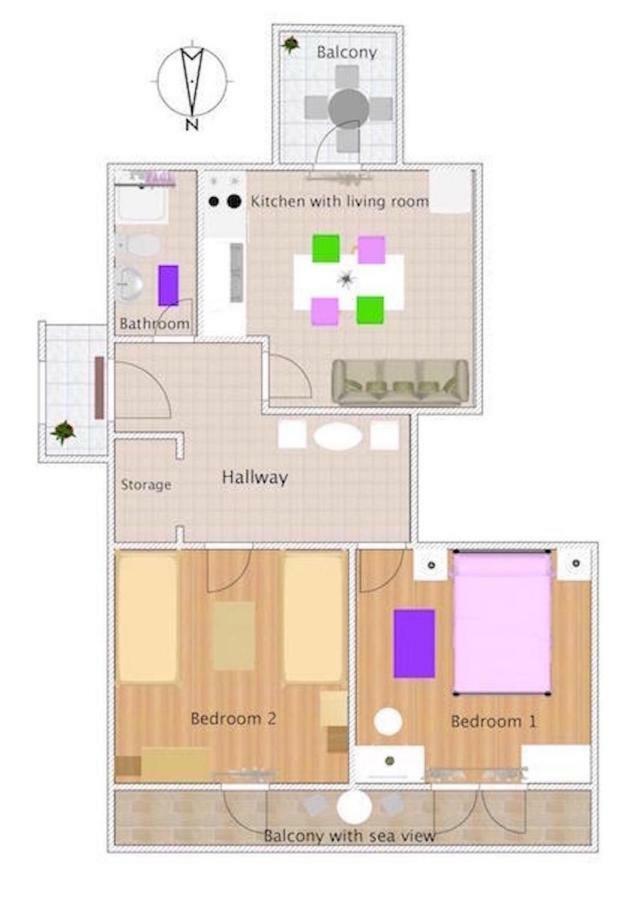 Apartments Villa Ana ドゥルヴェニック・マリ エクステリア 写真